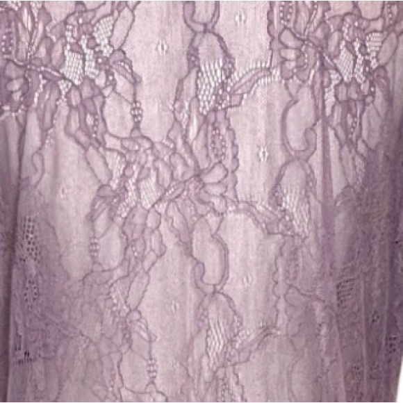 Torrid Lavender Sheer Lace Button-Front V-Neck Fairy Core Hi-Low Tunic - Size 2X - Picture 7 of 9